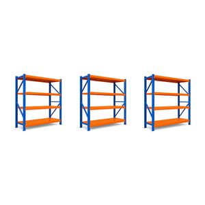 Estantería CASSÉ Home Metalica 200x200x60 Azul y Naranja Combo x3