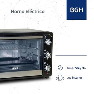 Horno Eléctrico BGH BHE65M19N 2200W 64 Lts Doble Grill OUTLET